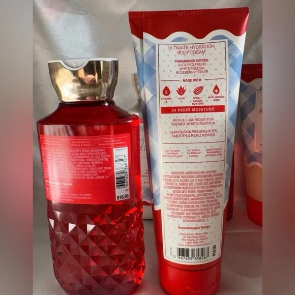NEW B&BW 5pc Gingham All American Body Set with fragrance, body cream, and more - Picture 3 of 3